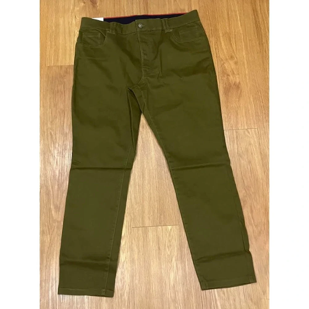 Nautica Jeans Women's Olive Green Skinny Leg StretchPants 16